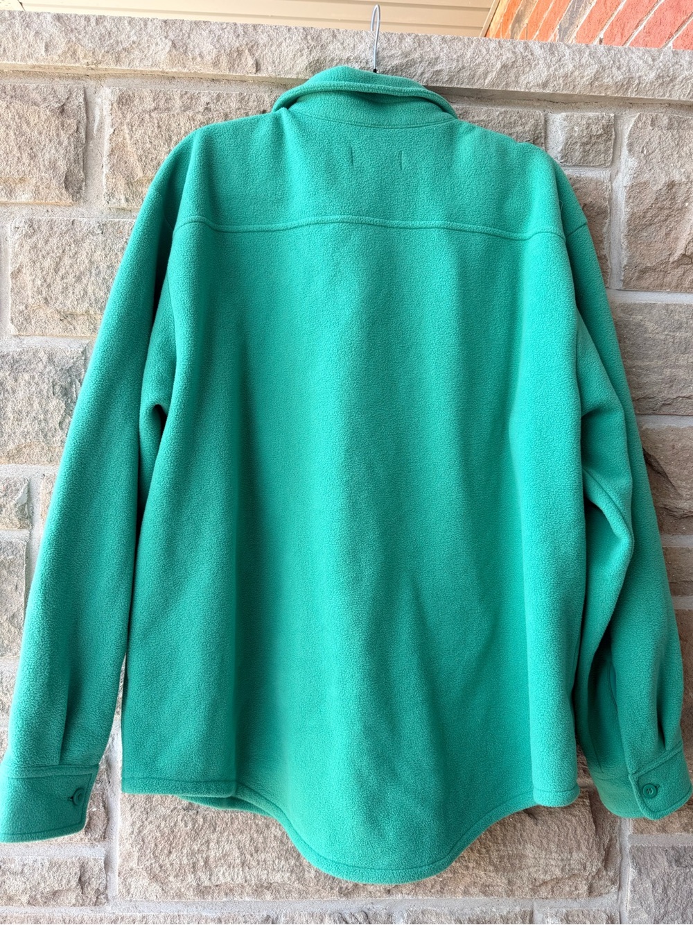 TNA Aritzia Green Fleece Button-Up Shacket Jacket 2XL - Picture 2 of 9
